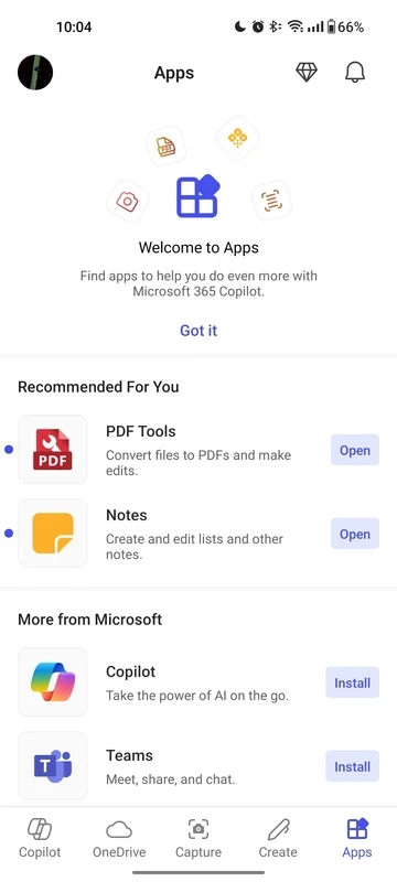 Microsoft 365 Copilot — Screenshot 1